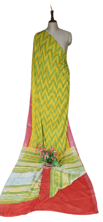 Khadhi linen saree samim