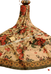 Handloom tussur silk digital print saree SILK ZONE