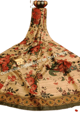 Handloom tussur silk digital print saree SILK ZONE