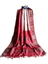 Pure Tussar Silk print saree