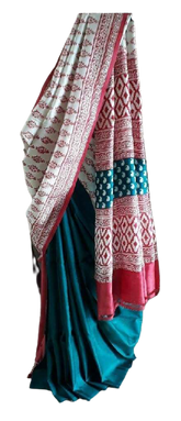 Pure Tussar Silk print saree