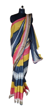 Pure Tussar Silk print saree