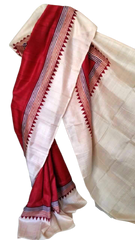 Pure Tussar Silk print saree