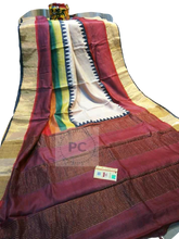 Pure Tussar Silk print saree