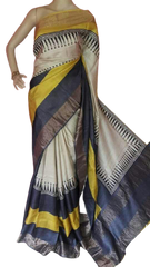 Pure Tussar Silk print saree