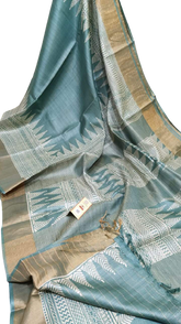 Pure Tussar Silk print saree