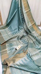 Pure Tussar Silk print saree