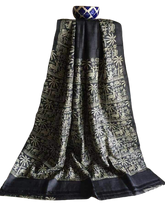Pure Tussar Silk print saree