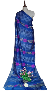Pure Tussar Silk print saree