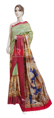 Pure Tussar Silk print saree
