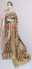 Pure Tussar Silk print saree