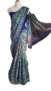 Pure Tussar Silk print saree