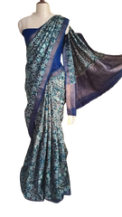 Pure Tussar Silk print saree