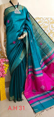 TUSSAR SILK PRINT SAREE