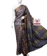 Pure Tussar Silk print saree