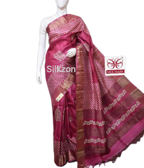 Pure Tussar Silk print saree