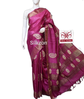 Pure Tussar Silk print saree