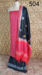 Soft Silk hand print suit SILK ZONE