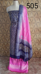 Soft silk hand print Suit SILK ZONE