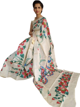 Pure Tussar Silk print saree