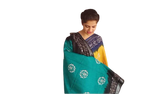 Khadi linen batik print saree SILK ZONE