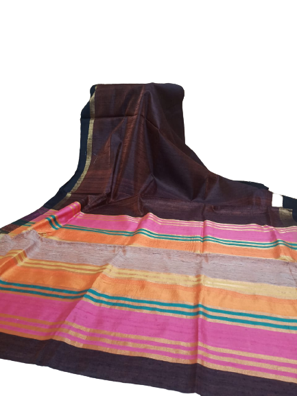 Tussar dupion silk Saree SILK ZONE