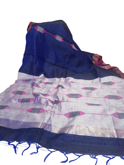 Tussar dupion silk Saree SILK ZONE