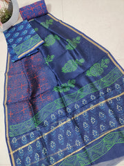 Pure chanderi silk suit SILK ZONE