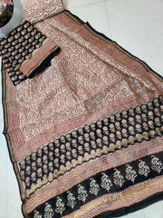 Pure chanderi silk suit SILK ZONE