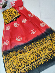 Pure chanderi silk suit SILK ZONE