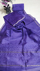 Pure chanderi silk suit SILK ZONE