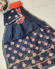 Pure chanderi silk suit SILK ZONE