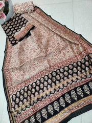 Pure chanderi silk suit SILK ZONE