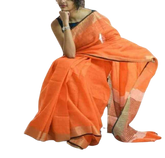 Pure linen plane d saree SILK ZONE