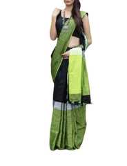 Pure linen plane saree SILK ZONE