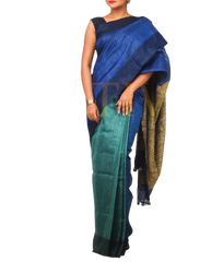 Pure linen plane saree SILK ZONE