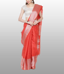 Pure linen plane saree SILK ZONE