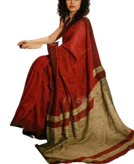 Pure linen plane saree SILK ZONE