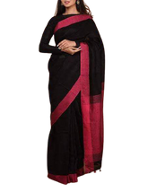 Pure linen plane saree SILK ZONE