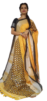 Linen cutwork design saree SILK ZONE