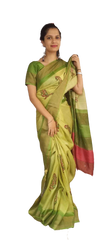 Pure Tussar Silk print saree