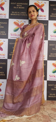 Pure Tussar Silk print saree