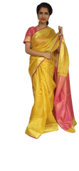 Tishu linen plain saree SILK ZONE