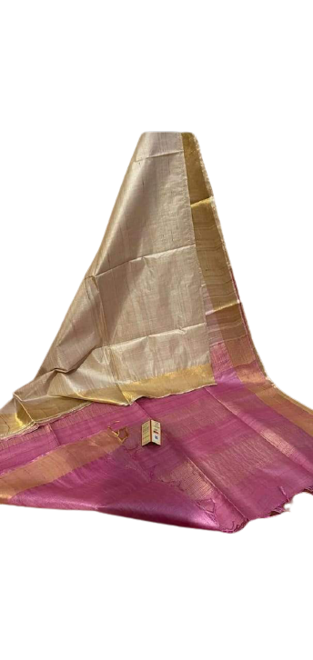 Pure Tussar Silk print saree