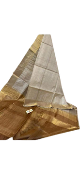 Pure Tussar Silk print saree