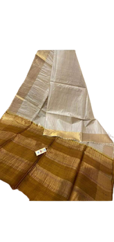 Pure Tussar Silk print saree