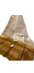 Pure Tussar Silk print saree