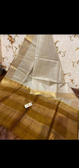 Pure Tussar Silk print saree