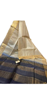 Pure Tussar Silk print saree