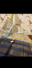 Pure Tussar Silk print saree